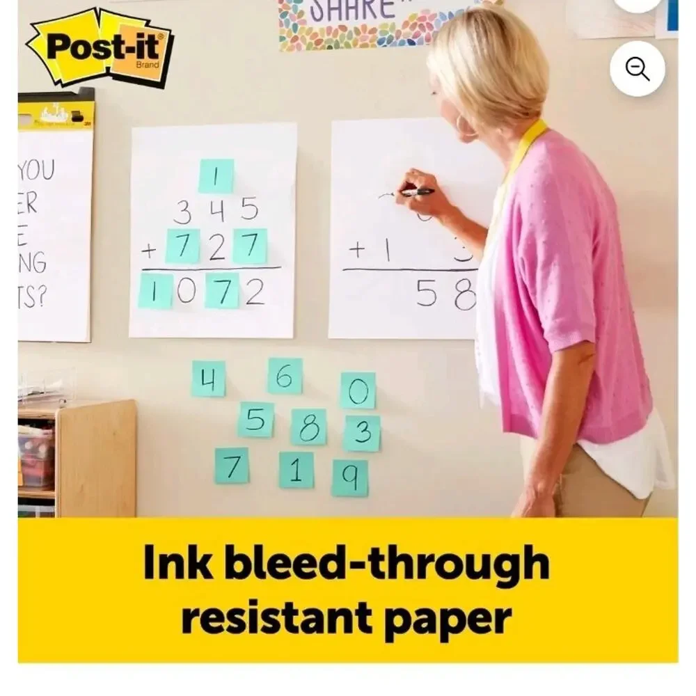 Post It Mini Easel Pad 3m 20 Pgs 18x15 2ft 4 Command Adhesive Strips s3